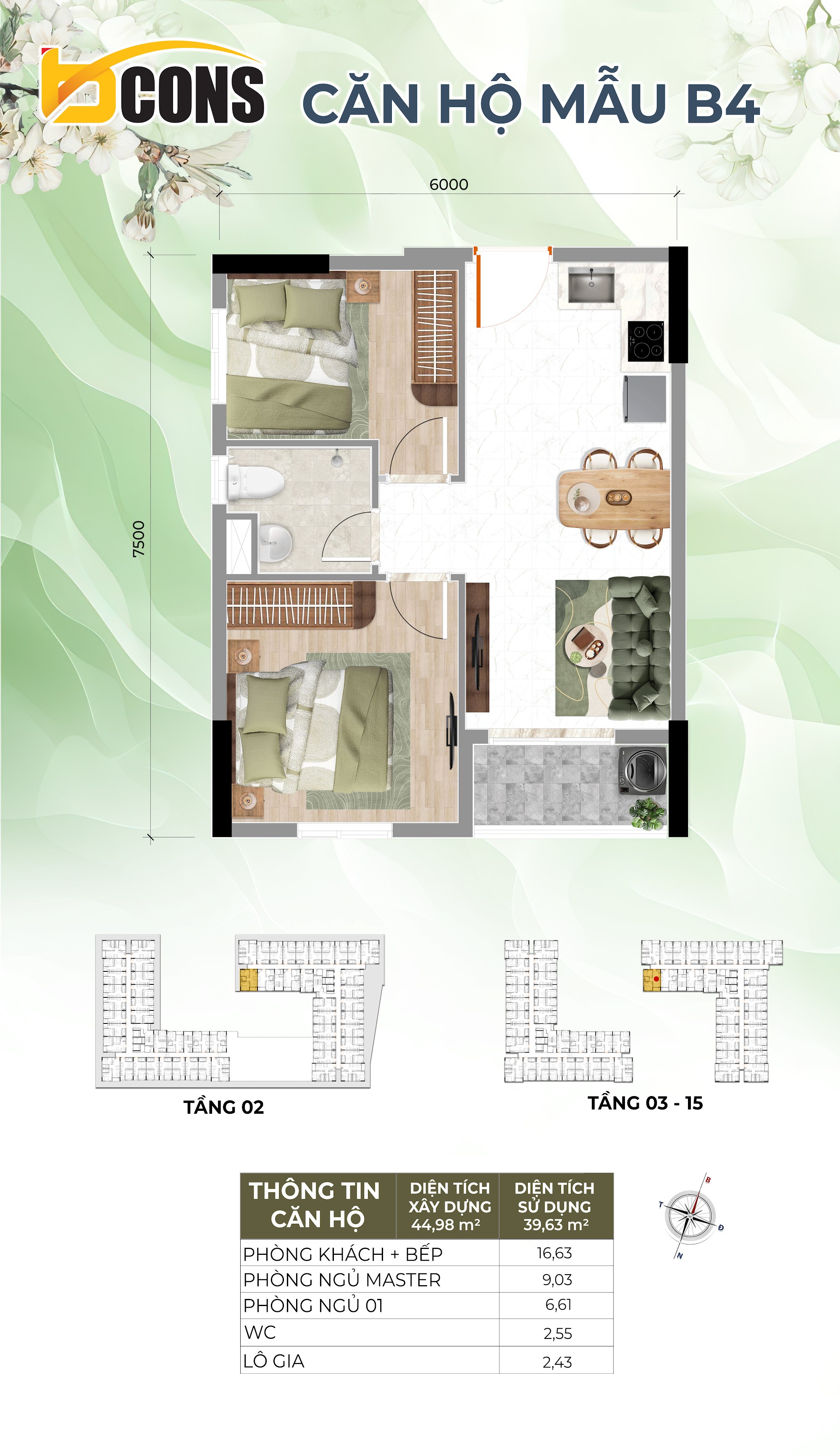 Căn hộ mẫu B4