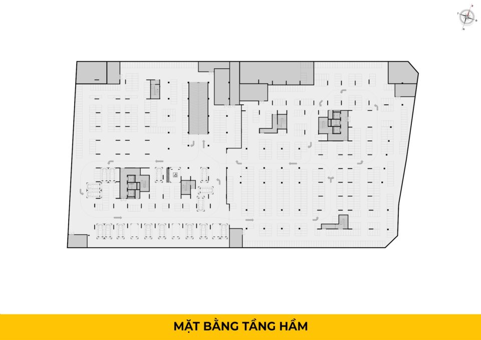 Mặt bằng tầng hầm – Bcons City Life
