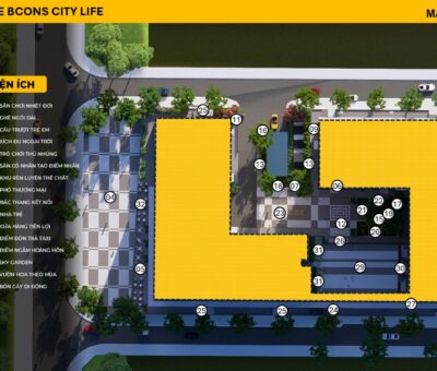 Mặt bằng tiện ích Bcons City Life