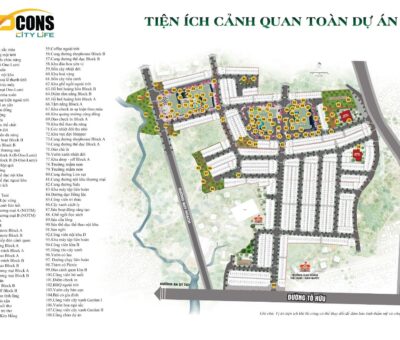 Tiện ích cảnh quan toàn dự án Bcons City Life