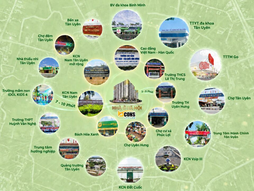 Tiện ích ngoại khu Bcons City Life
