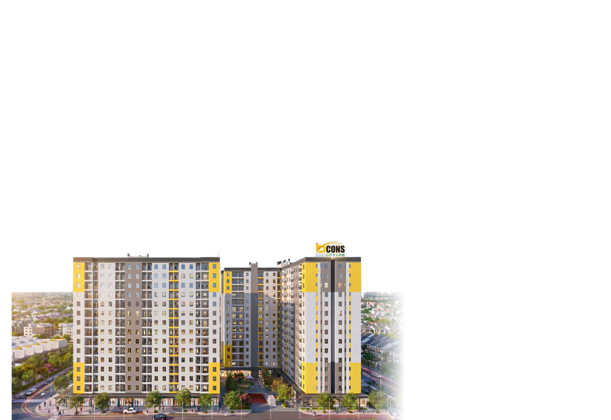 Phối cảnh dự án Bcons City Life tại phường Tân Uyên, TP. Hồ Chí Minh